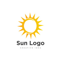 Sun Logo Icon Design Vector