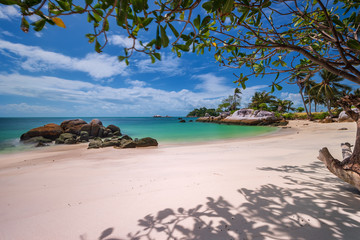 Panorama beach and rock Formation Photos at Berhala island kepulauan Riau