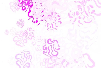 Obraz na płótnie Canvas Light Pink vector backdrop with memphis shapes.
