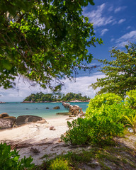 Panorama beach and rock Formation Photos at Berhala island kepulauan Riau