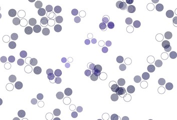 Light Purple vector template with circles.