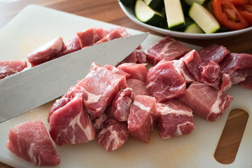 Fleisch, Gemüse, Spieße, kochen, grillen, vorbereiten