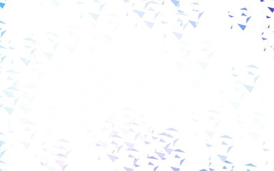 Fototapeta premium Light Pink, Blue vector background with polygonal style.