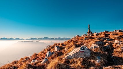 Panorama from the alpine peak