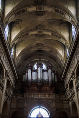 Naklejka premium Beautiful organ of the Saint Paul Church - Paris, France