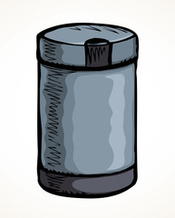 Coffee grinder. Vector drawing icon