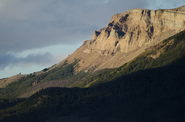 Fototapeta na wymiar Phillipi mount in the Santa Cruz province.