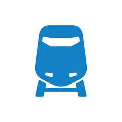 Train icon symbol vector. on white background