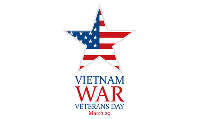 National Vietnam War Veterans Day. celebrated in March 29 th in USA. Background, poster, greeting card, banner design.