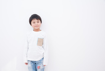 おしゃれな小学生の男の子