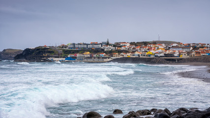 Obraz premium coast of the Atlantic Ocean on the island of San Miguel, Azores, Portugal