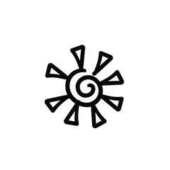 Obraz premium Hand drawn virus. Simple vector icon