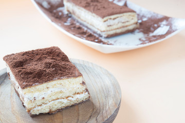 Tiramisu traditional italian dessert