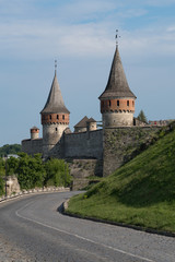 Fototapeta na wymiar The medieval fortress of Kamyanets-Podilsky, Ukraine