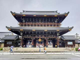Fototapeta premium Two stories heigh gate to enter temple grounds