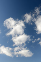 Blue sky with white clouds