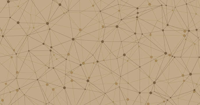 Low Polygonal Mesh computation Art background illustration