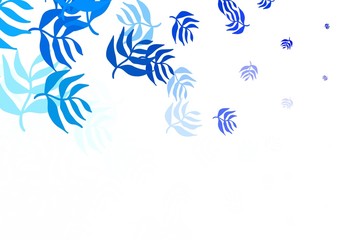 Fototapeta premium Light Pink, Blue vector elegant template with leaves.