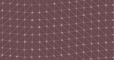 Low Polygonal Mesh computation Art background illustration © vector_master