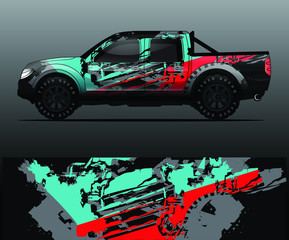 truck decal graphic wrap vector, abstract background