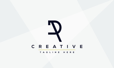 Abstract monogram letter R logo icon design. Minimalist R RR creative initial based vector template.