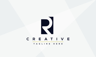 Abstract monogram letter R logo icon design. Minimalist R RR creative initial based vector template.