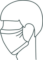 male doctor nurse or masked man line