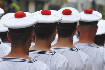  MARINE  NATIONALE  FRANCAISE POMPON ROUGE