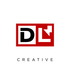 dl logo design vector icon