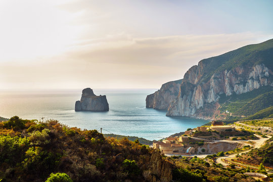 Pan di Zucchero faraglione, Masua, Sardinia, Italy
