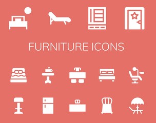 furniture icon set