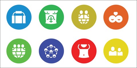 shoulder icon set