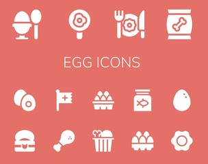 egg icon set