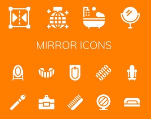 mirror icon set