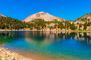 Lake Helen in Lassen Volcanic National Park USA