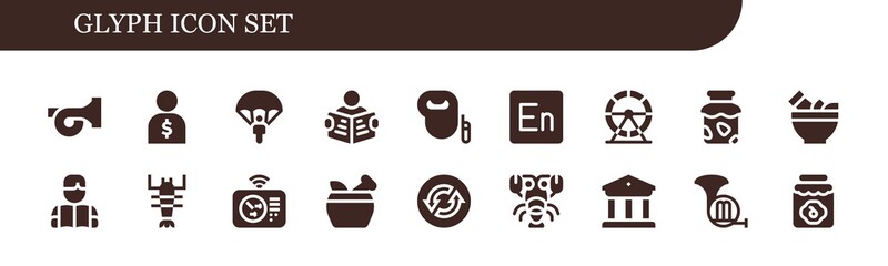 glyph icon set