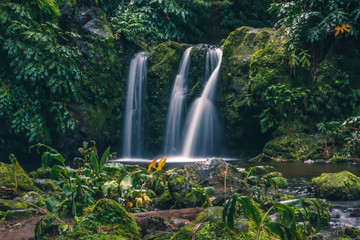 Waterfall in São Miguel, Azores