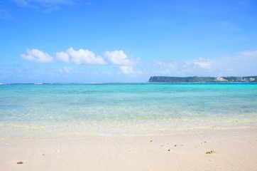 Fototapeta na wymiar the beautiful beach in guam