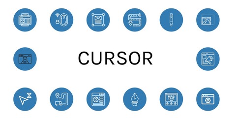 cursor icon set