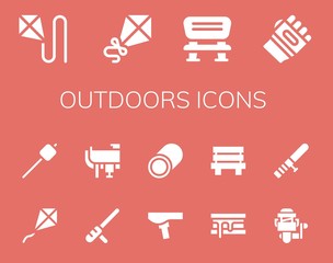 outdoors icon set