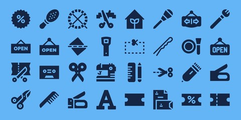 scissors icon set