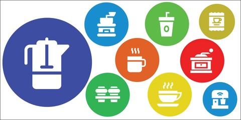 grinder icon set