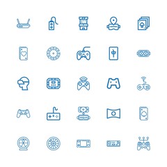 Editable 25 gaming icons for web and mobile