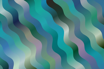 Blue, brown and yellow waves abstract vector background. Simple pattern.