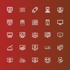 Editable 25 mockup icons for web and mobile