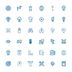Editable 36 solution icons for web and mobile