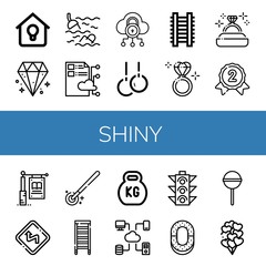 shiny simple icons set