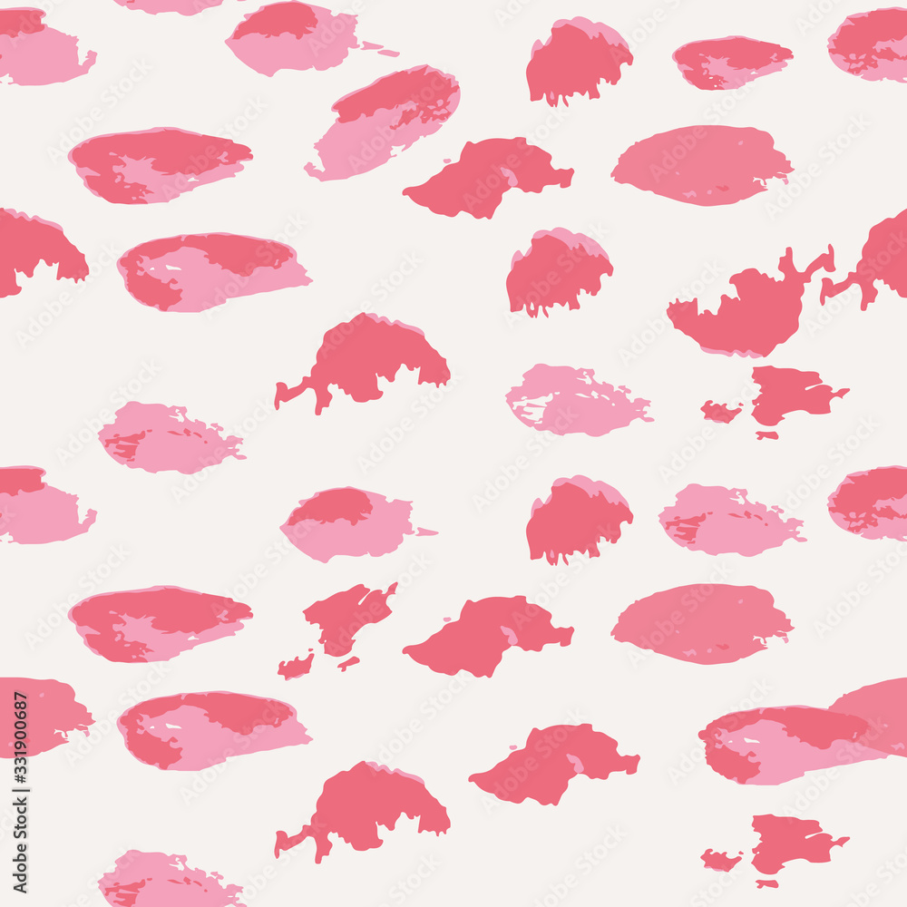 Poster pink animal print seamless pattern print background design
