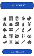 vegetable icon set