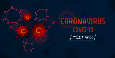 Coronavirus, Covid-19 background vector illustration.
